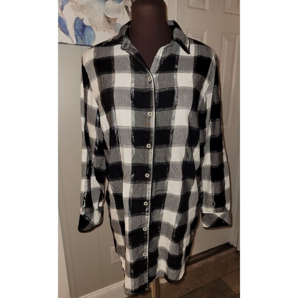 2 for $20 Victoria's Secret Plaid Sleep Shirt Nightgown - Picture 1 of 7